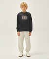 Marithé François Girbaud Kids Flower Bear Classic Logo Regen Sweatshirt Light Heather Gray