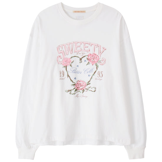 Bitter Cells Rose Petal Long Sleeve-Ivory