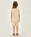 Marithé François Girbaud Kids Terry Sleeveless Top and Pants Set - Navy