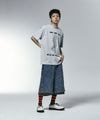 Nice Ghost Club Layered Mesh Denim Shorts