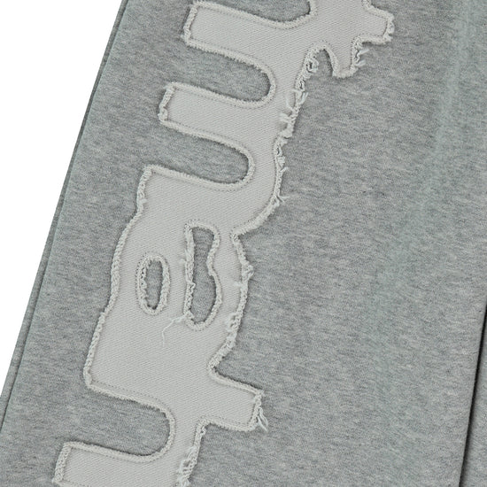 Mahagrid mah CUT OFF APPLIQUE SWEATPANT