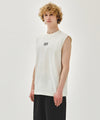 Marithé François Girbaud SORONA COOL SMALL CLASSIC LOGO SLEEVELESS light heather gray