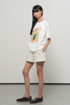 General Idea WOMAN Food Market Artwork Short Sleeve T-Shirt [OLIVE]