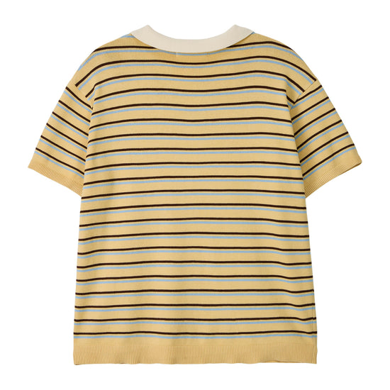 Bitter Cells Millie Stripe Collar Knit-Butter