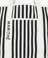 Marithé François Girbaud REGULAR LOGO BIG COTTON BAG stripe