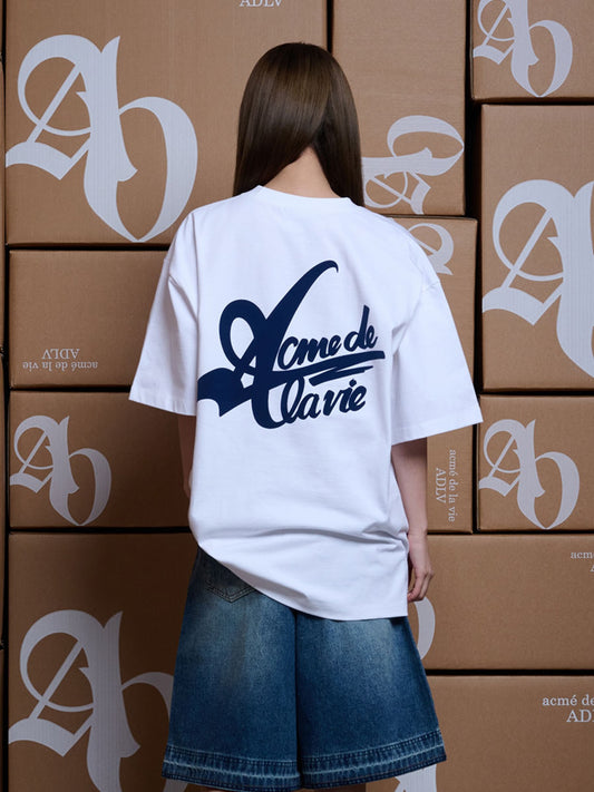 ADLV Big Logo 2 Printing Short Sleeve T-Shirt
