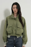 General Idea WOMAN Big Pocket Semi Crop Jacket
