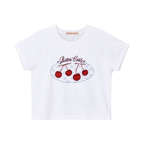 Bitter Cells Scarlet Tee-White