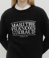 Marithé François Girbaud Boucle Classic Logo Knit Pullover