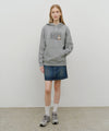 Marithé François Girbaud DOODLE CLASSIC BEAR HOODIE Heather Gray