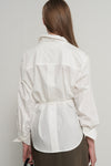 General Idea WOMAN Belted Pintuck Shirt