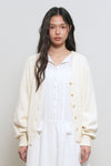 General Idea WOMAN Cotton Blend Saddle Shoulder Cardigan