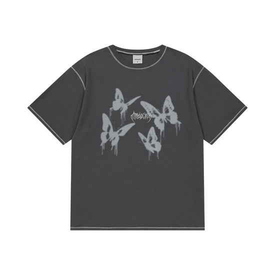 Mahagrid Pigment Butterfly Goth Tee