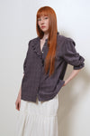 General Idea WOMAN Check Frill Blouse