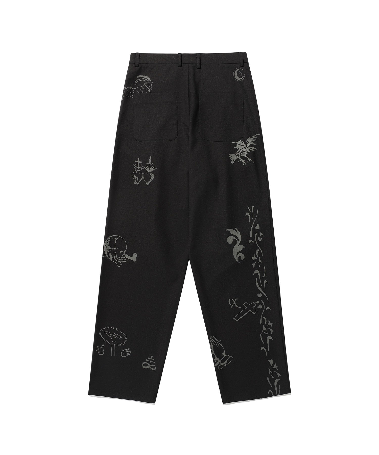 Nice Ghost Club Tattoo Tailored Pants