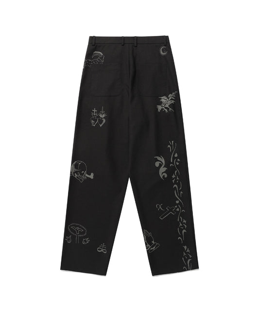 Nice Ghost Club Tattoo Tailored Pants