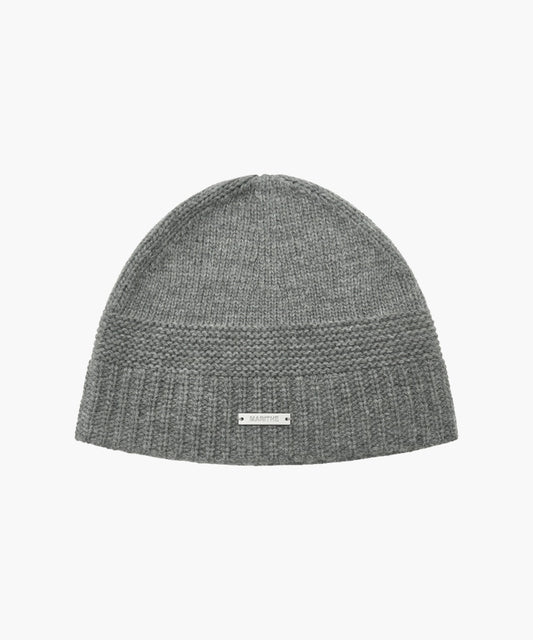 Marithé François Girbaud Regular Logo Beanie Gray