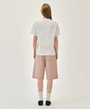 Marithé François Girbaud W LONG BERMUDA DENIM PANTS dust pink