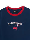 MLB Women's Summer Fruits Lifestyle Slim Semi Crop Ringer T-shirts