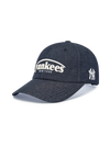 MLB Vintage Denim Curve Logo Unstructured Ballcap