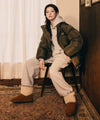 Marithé François Girbaud W Suede Buckle Boots Brown