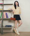Marithé François Girbaud W VINTAGE CLASSIC LOGO SWEAT MINI SKIRT oatmeal