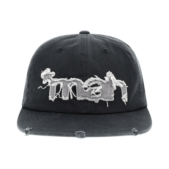 Mahagrid Washed Raw Cut Mahagrid Cap in Black