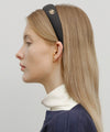 Marithé François Girbaud Circle Logo Satin Hair Band