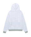 Cavish Kyurin Wearing TWIN STAR CHECK ZIP UP HOODIE [BLUE]