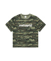 Mahagrid Camo Pattern Basic Logo Crop Tee