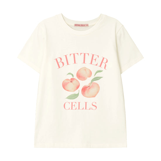 Bitter Cells Flat Peach Tee-Cream
