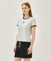 Marithé François Girbaud W CLASSIC LOGO RINGER TEE
