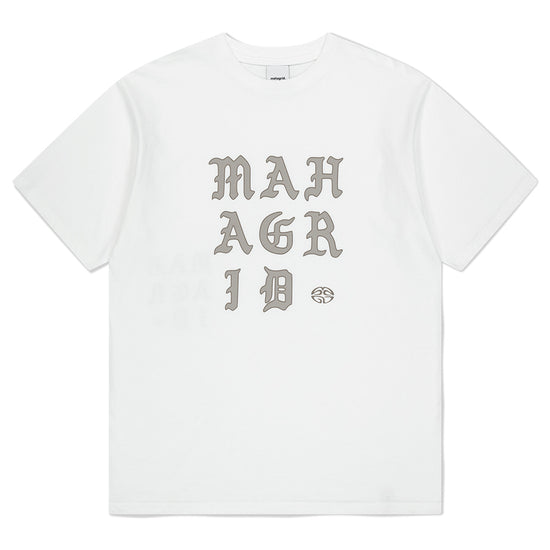 Mahagrid Letters Logo Tee White