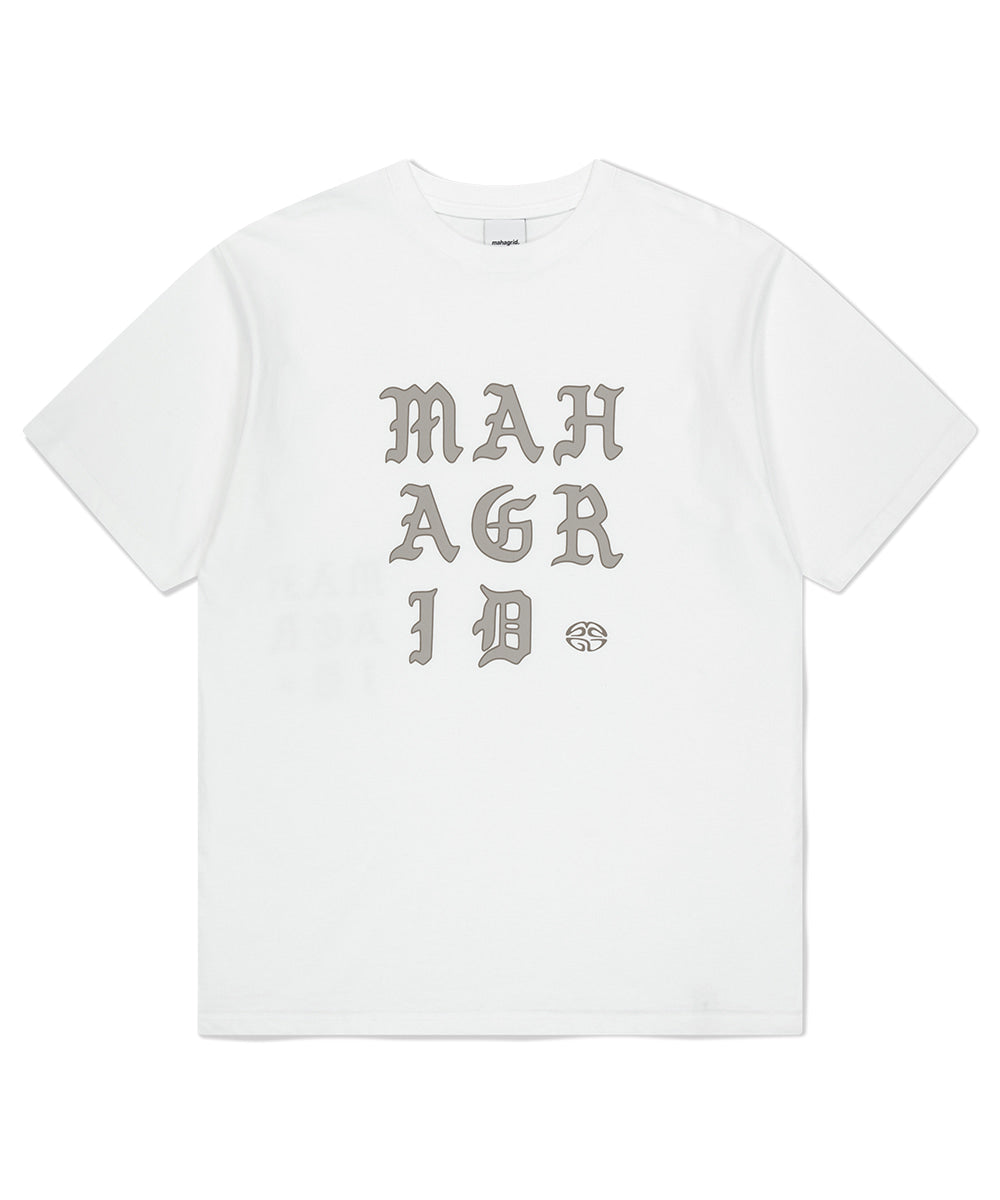 Mahagrid Letters Logo Tee White