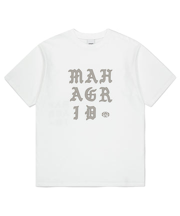 Mahagrid Letters Logo Tee White