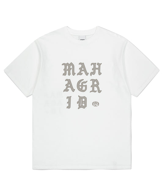 Mahagrid Letters Logo Tee White