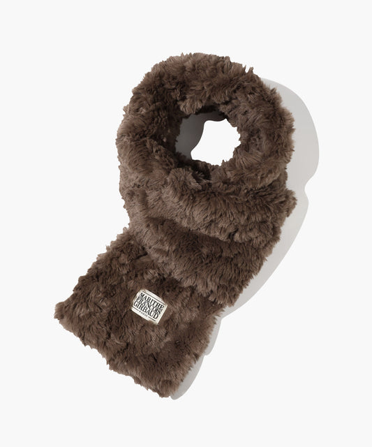 Marithé François Girbaud Classic Logo Fur Muffler
