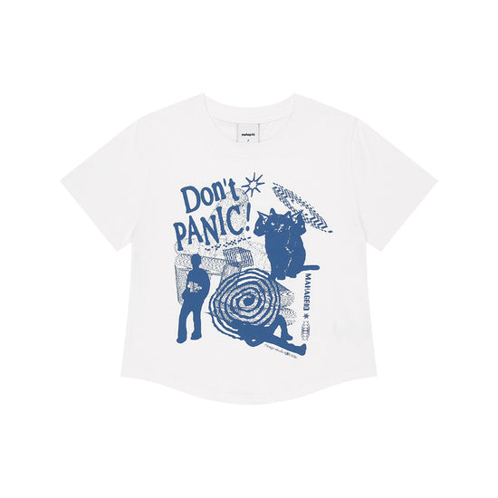 Mahagrid DON'T PANIC ROUND CROP TEE