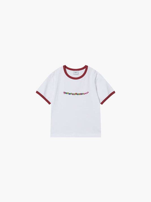 ADLV Kids Snake Initial Ringer Short Sleeve T-Shirt