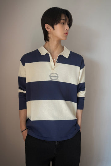 General Idea UNISEX Stripe Rugby Knit