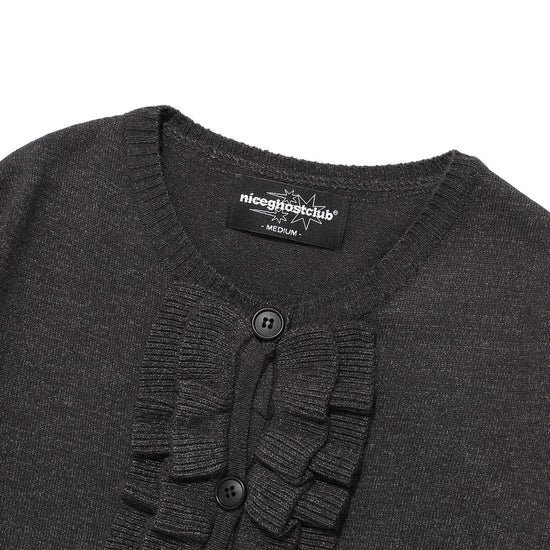 Nice Ghost Club Frill Knit Cardigan