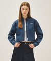 Marithé François Girbaud W CROP DENIM SHIRT