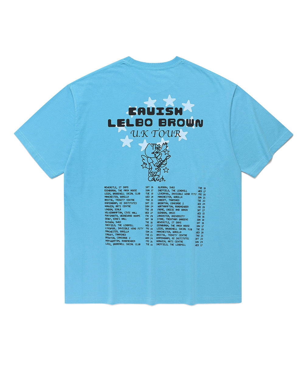 Cavish Cavish X LELBO BROWN U.K TOUR SS TEE