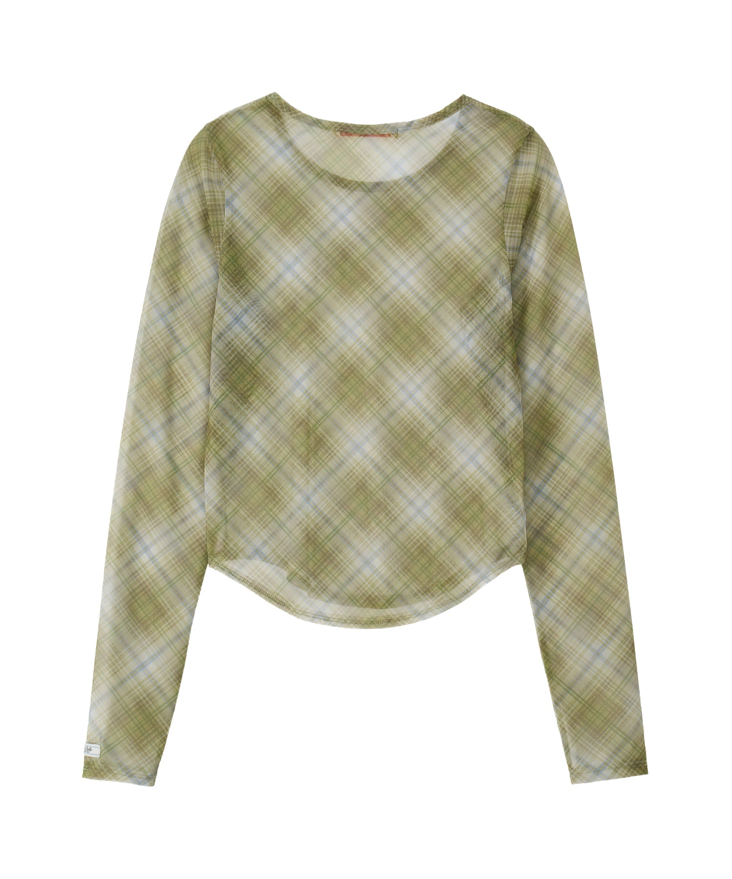 Bitter Cells Check See Through Long Sleeve - Olive