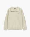 Marithé François Girbaud Classic Logo Half Neck Fleece Sweatshirt Ivory