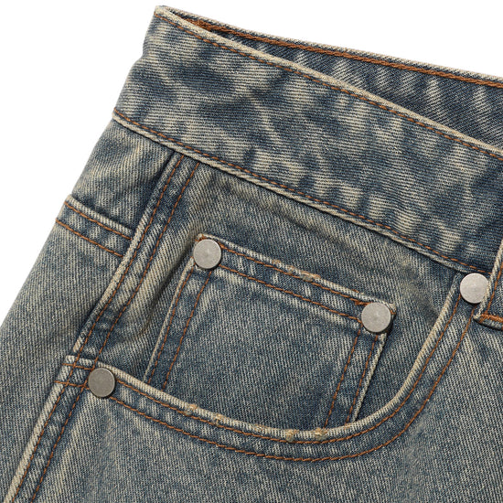 Nice Ghost Club Doodle Graphic Wide Jeans