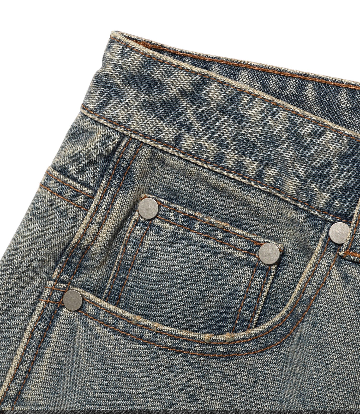 Nice Ghost Club Doodle Graphic Wide Jeans
