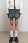 General Idea WOMAN Washed Denim Mini Skirt