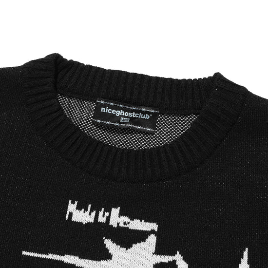 Nice Ghost Club Tornado Logo Knit