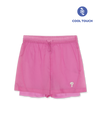 MLB Women's Sportive Ribstop Light Weight Sheer 4in Shorts